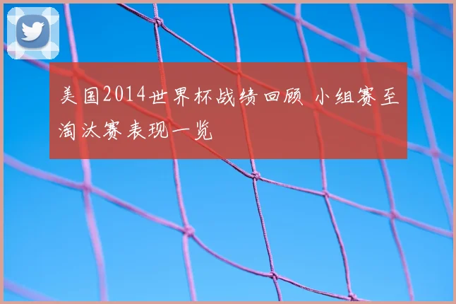 美国2014世界杯战绩回顾 小组赛至淘汰赛表现一览